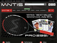 Tablet Screenshot of mantis-sport.com